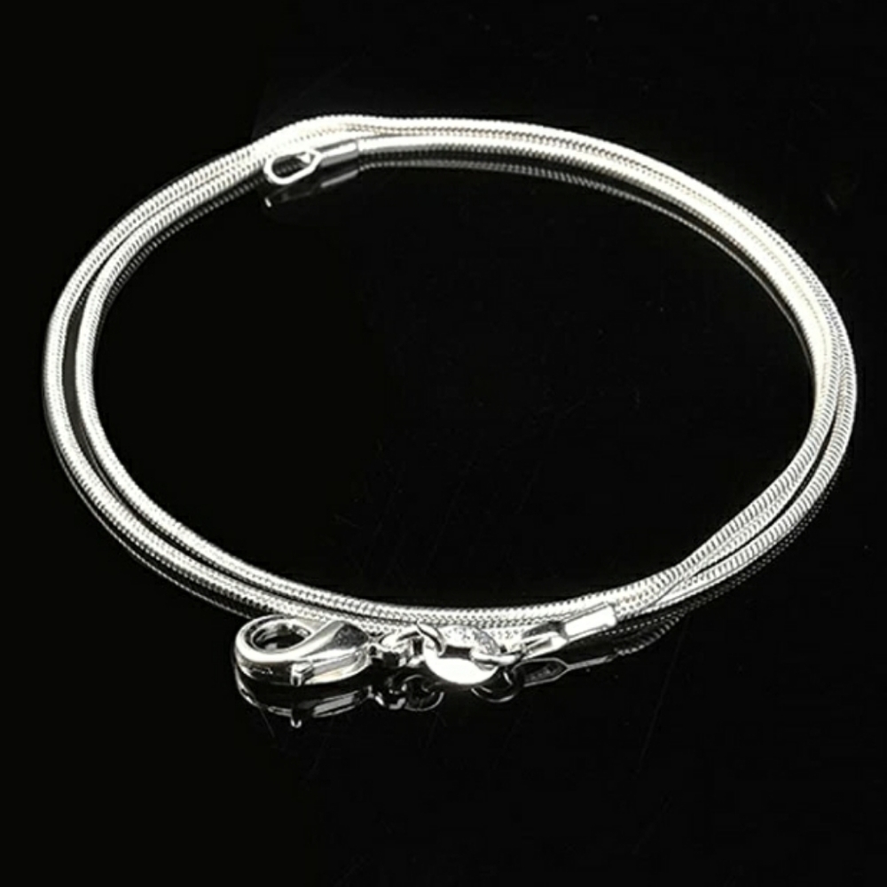 24in Snake Chain - (925)Silver Plated